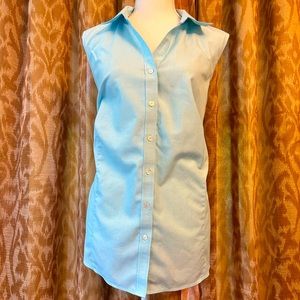 Talbots Sleeveless Cotton Shirt